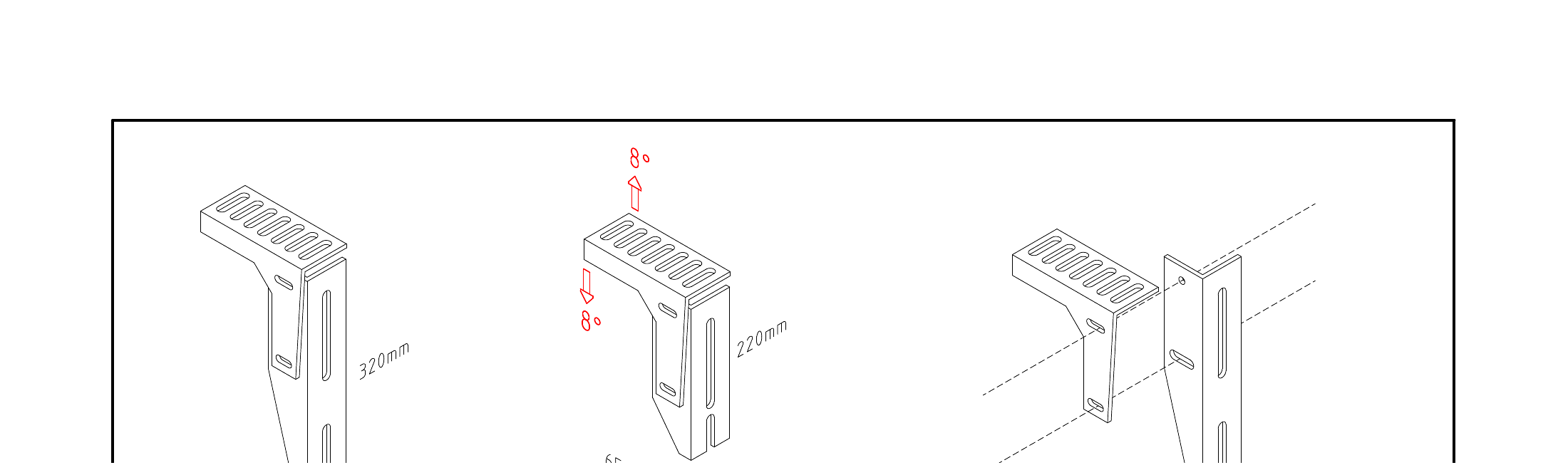 Staffa Tipo A — disegno tecnico originale